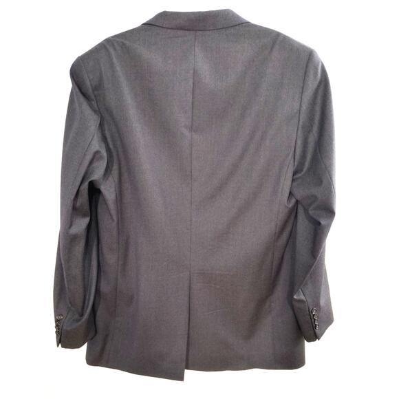 Lauren Ralph Lauren 100% Wool Blazer Jacket Men's Sz 46L Gray 2 Button - Picture 14 of 15